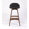 Scandinavian upholstery Erik wooden counter stools